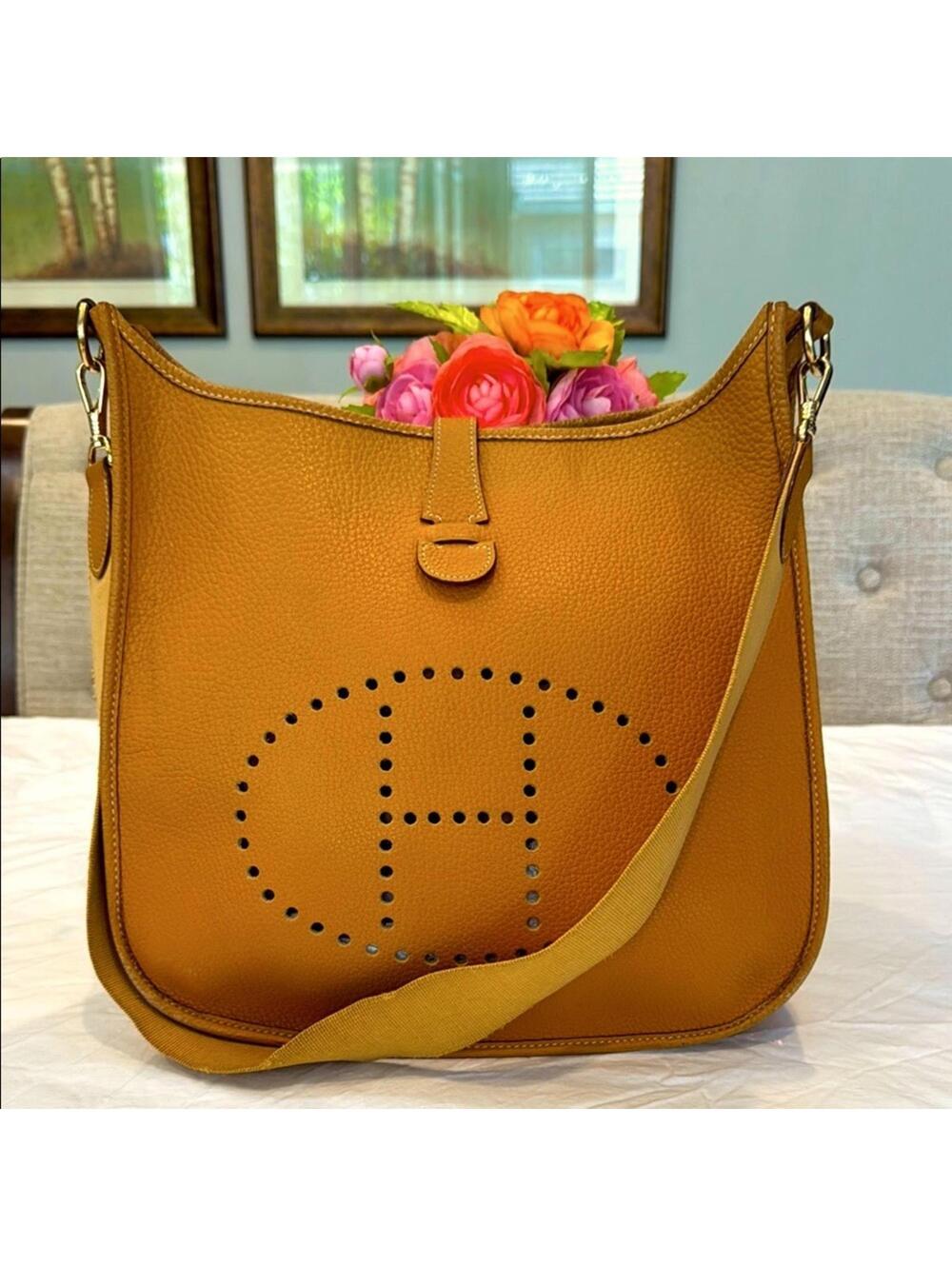 Authentic Hermes Evelyne crossbody bag